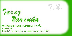 terez marinka business card